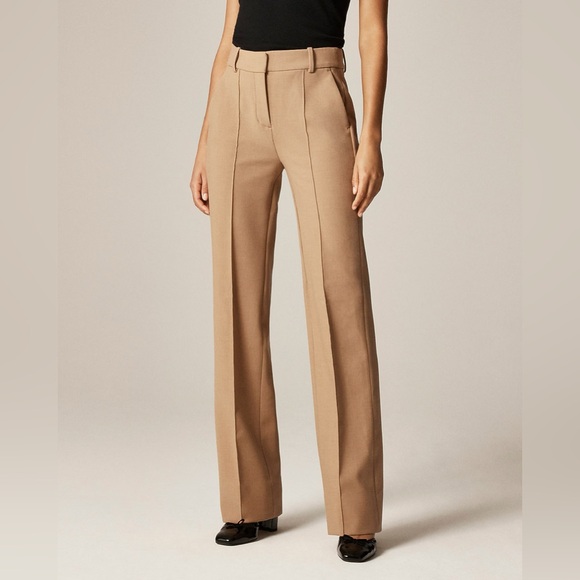 J. Crew Pants - J.Crew Natalia Pant Four Season Stretch Carreman Wool Blend Size 4 Tan